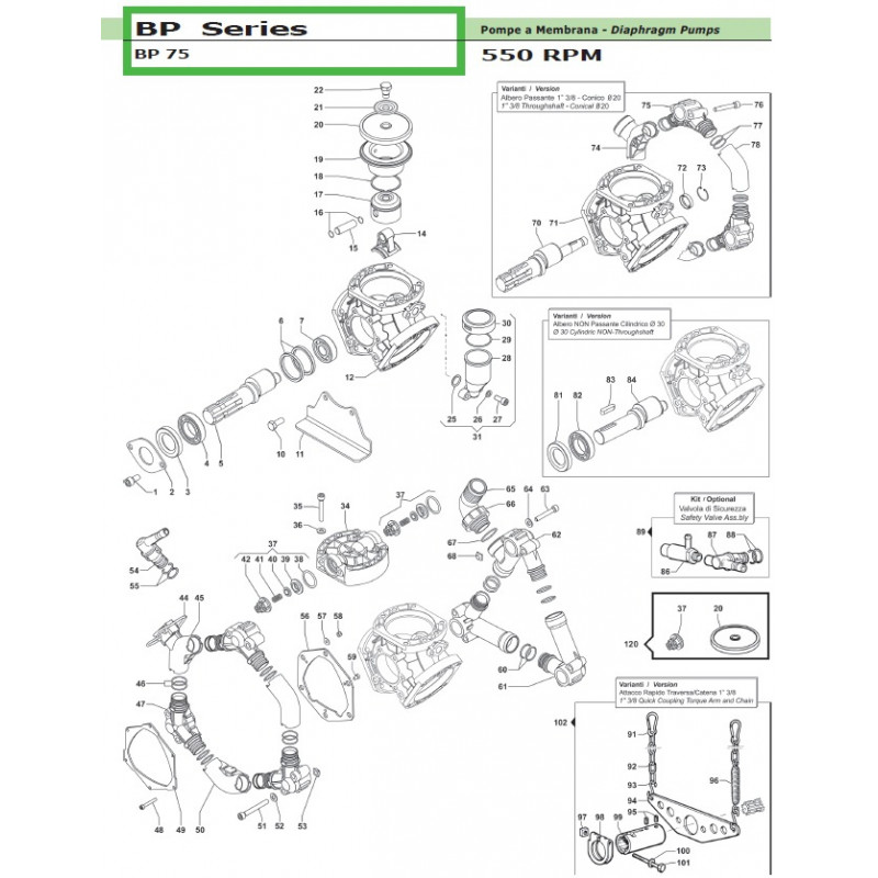 Elbow Suction Coupling Ø30 - 1”1/2 BP 75 28010062 Comet