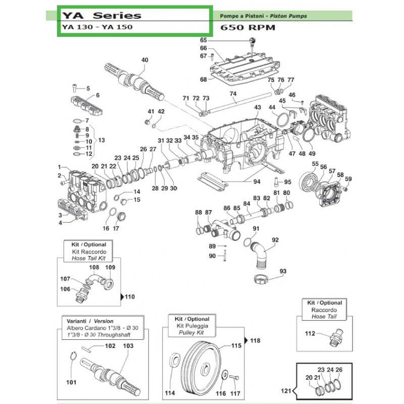 Plug G1/2” YA 130 - YA 150 32020015 Comet