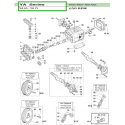 Riemenscheibensatz 3A - Øp292 mm YA 65 - YA 75 50010043 Comet
