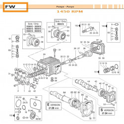 Comet 50250025 Pumpenventil-Reparatursatz Comet