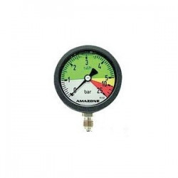 Manometer 0-5/25bar M63 stainless steel, GD049, Amazone