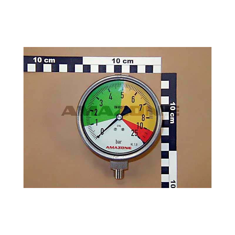 Manometer 0-5/25bar M100 stainless steel, GD086, Amazone