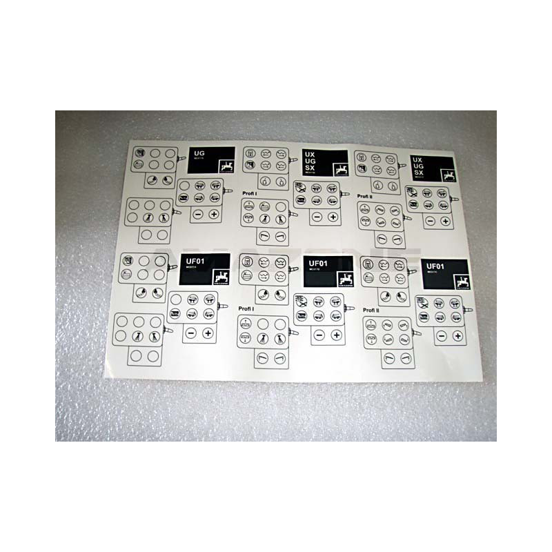 MFG Spritze UX/UF/UG Folien 3-teilig A / B / C ME817, Amazone