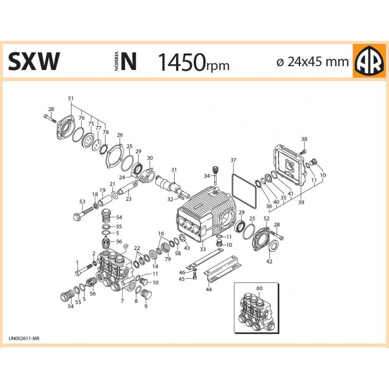 Rückschlagventil 1949051 Annovi Reverberi