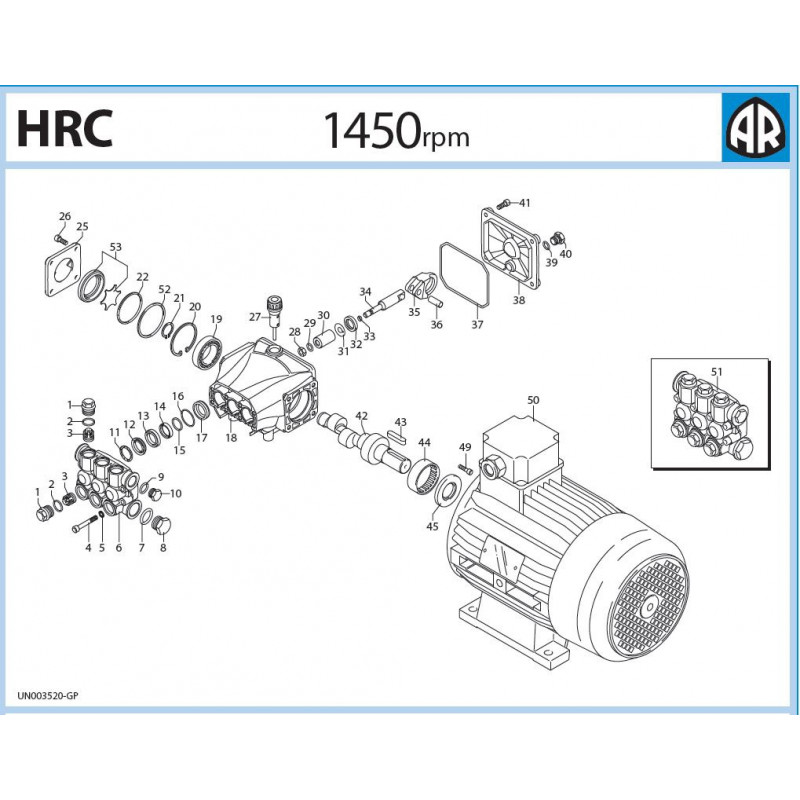 Connecting-rod  3200040 HRC Annovi Reverberi