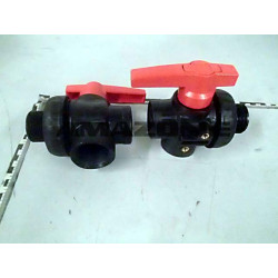 3-Wegekugelhahn 1 1/4Zoll 2Loch ZF1479, Amazone