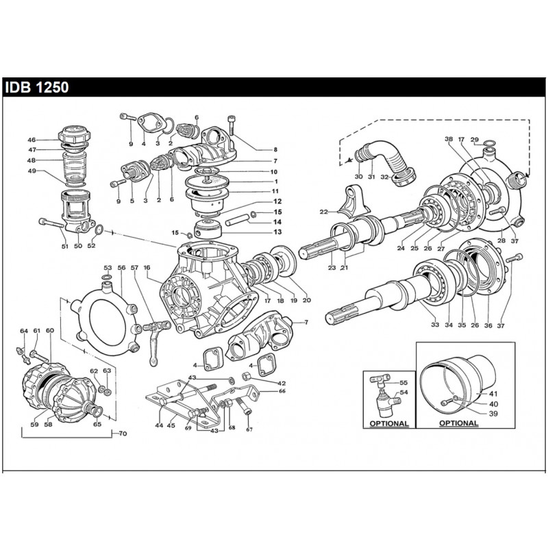 BRASS VALVE COVER PUMP IDB 1250 350008282 BERTOLINI