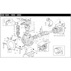 2PISTON SLEEVE (IDB 1800) PUMP IDB 1600 - 1800 430015012 BERTOLINI