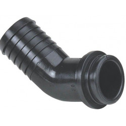 245º-Kniestück für Schlauch D. 40, (für Mutter 1 1/2"), 117640, ARAG