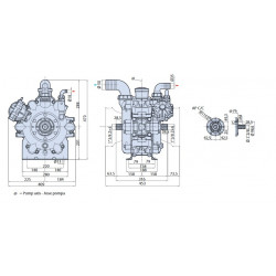 2AR 250 Annovi Reverberi BLUEFLEX-Pumpe