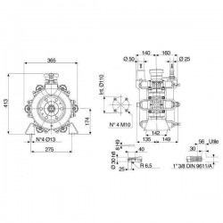 2Piston diaph. pump Comet BP 280K