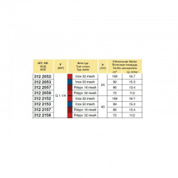 2Saugfilter 60-100 l/min 1 1/4″, ARAG