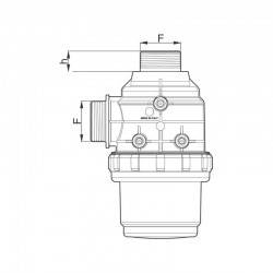 2Filtr ssący 100-160 l/min 1 1/4″, ARAG