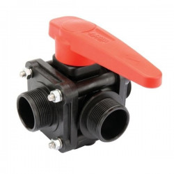 3-way ball valve 2 1/2"M - side coupling 453, ARAG, 453017E88, 453417E88