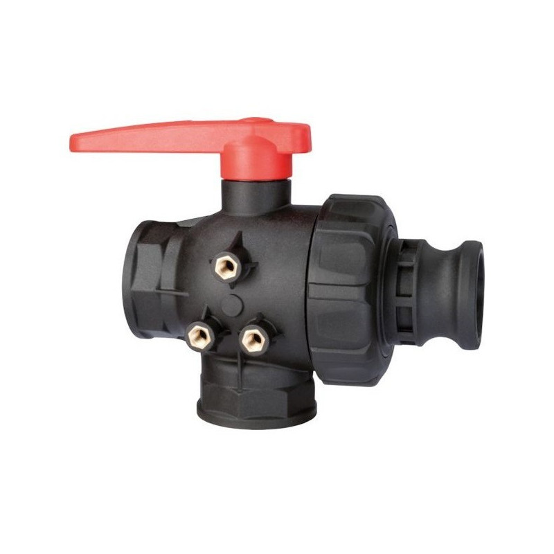 3-way ball valve 2″M - Camlock, ARAG, 45525117, 45525117A