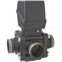 Elektrischer 3-Wege-Kugelhahn, seitlicher Gabelanschluss, CANbus, ARAG, 853E14S55, 853D15S66