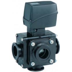 Elektrischer 5-Wege-Kugelhahn, Flanschanschluss, UHMW, CANbus, ARAG, 853156L66, 853157L77