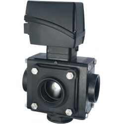 Elektrischer Kugelhahn 5-Wege-Gewindeanschluss, UHMW, CANbus, ARAG, 853156A66, 853157A77