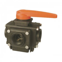 4-way ball valve 1 1/4"F 453, ARAG, 453045A55, 453245A55