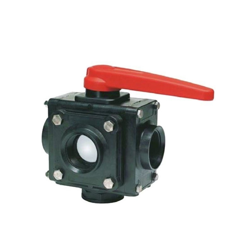 5-way ball valve 1 1/4"F 453, ARAG, 453255A55