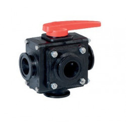 5-Wege-Kugelhahn 2&quot; - Flanschanschluss 453, ARAG, 453257L77, 453457L77