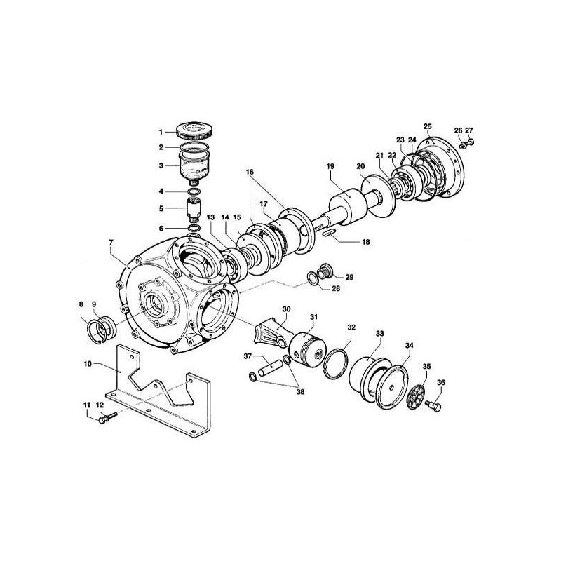 Parts for the Comet BP305 K pump, KATALOG-BP305K