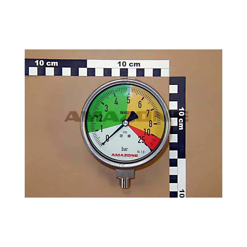 Manometer NG100 0-8/25 bar GD086, Amazone