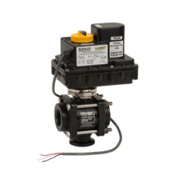 Banjo-Magnetventil EIN/AUS 3-Wege-Gewinde 2x1&quot;F Flansch 1&quot; mit Bodenanschluss, EV100BL