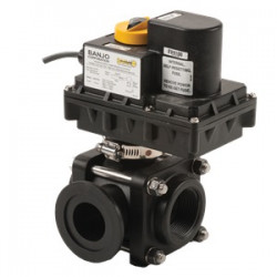Banjo-Magnetventil EIN/AUS 3-Wege-Gewinde 1 1/2&quot;F Flansch 2&quot; Seite, EV150SL