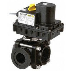 Banjo-Magnetventil EIN/AUS 3-Wege-Gewinde 1 1/2&quot;F Flansch 2&quot; Seite, EV150SL24