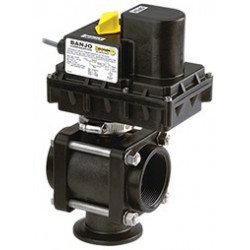 Banjo-Magnetventil EIN/AUS 3-Wege-Gewinde 2&quot;F Flansch 2&quot; unten, EV200BL24