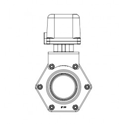 Banjo-Magnetventil EIN/AUS, Gewinde 3&quot;F, EV300FP110