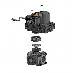 Banjo-Magnetventil 3-Wege-Gewinde 1&quot;F Flansch 1&quot; Seite, EVR100SL