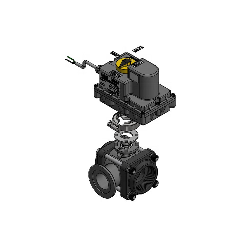 Banjo-Magnetventil, Gewinde 2&quot;F, Flansch 2&quot;FP, seitlich, EVR200SL