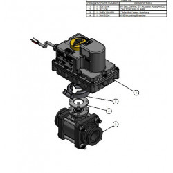 Banjo-Magnetventil Ein/Aus-Flansch 1&quot;, MEV100CF24