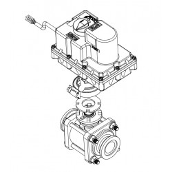 Banjo-Magnetventil Ein/Aus-Flansch 1&quot;, MEV100CF243C