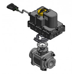Banjo-Magnetventil Ein/Aus 1&quot; Flansch voller Durchgang mit Stopfen, MEV100CF9