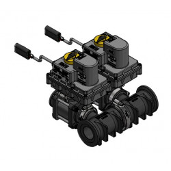 Banjo zespół elektrozaworów on/off kołnierz 1" z By-passem, MEV1022