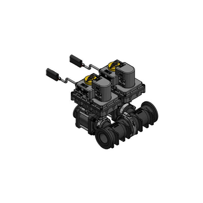 Banjo-Ein/Aus-Magnetventilbaugruppe, 1-Zoll-Flansch mit Bypass, MEV1022