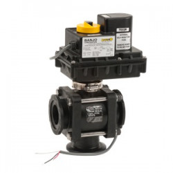 Banjo-Magnetventil Ein/Aus 2&quot; Flansch 3-Wege mit Bodenzufuhr, MEV200BLCF