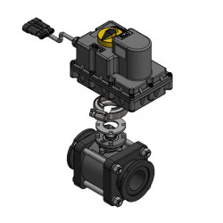 Banjo-Magnetventil EIN/AUS 2&quot; Flansch mit Stecker, MEV200CF9