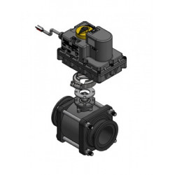 Banjo-Magnetventil EIN/AUS 2&quot; Flansch 3-Wege mit Bodenzufuhr, MEV220CF24