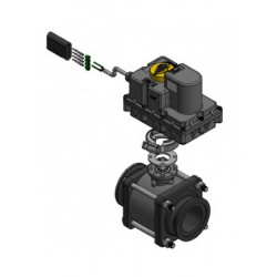 Banjo ON/OFF-Magnetventil, 2&quot;-Flansch, mit 4-poligem Stecker, MEV220CF243