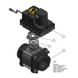 Banjo-Magnetventil EIN/AUS 2&quot; Flansch Voller Durchgang, MEV220CF243D