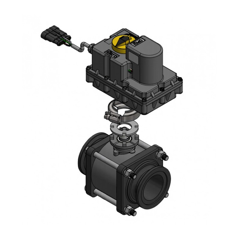 Banjo-Magnetventil EIN/AUS 2&quot; Flansch Voller Durchgang mit Stopfen, MEV220CF9