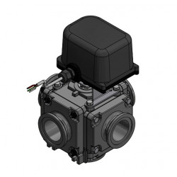 Banjo-Magnetventil EIN/AUS 2&quot; Flansch Voller Durchgang 5-Wege, MEV225CF