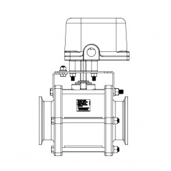 Banjo-Magnetventil EIN/AUS 3&quot; Flansch Voller Durchgang, MEV300CF110