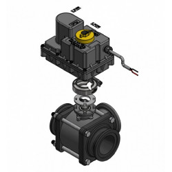 Banjo-Magnetventil, 2&quot;-Flansch, voller Durchgang, 3-Wege, MEVR228SLCF