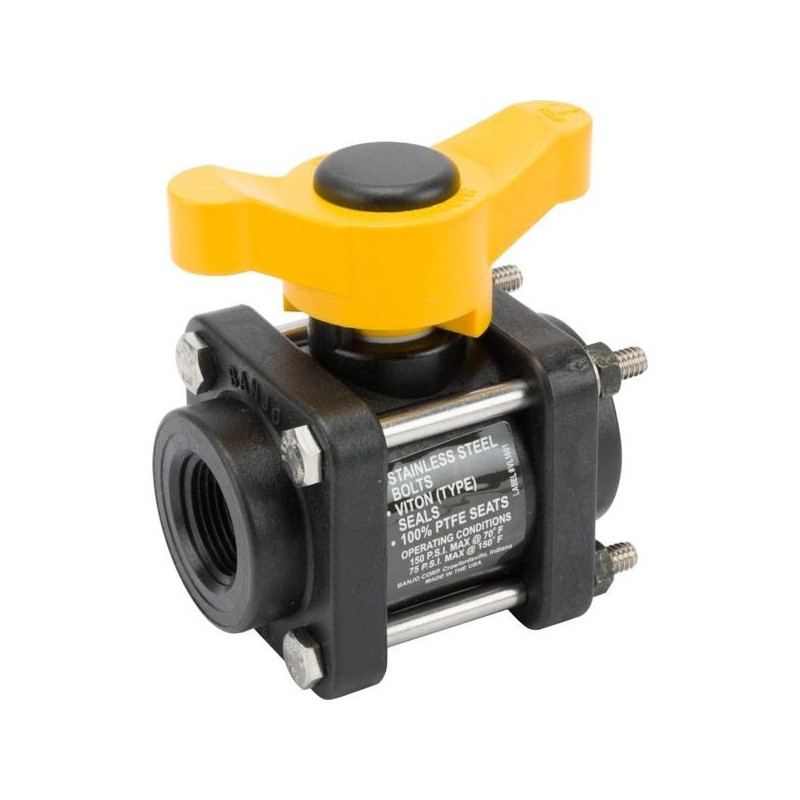 Banjo-Kugelhahn, Gewinde 3/4&quot;F, VT075