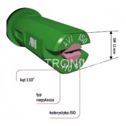 2Air induction flat spray nozzle AVI 110° ALBUZ